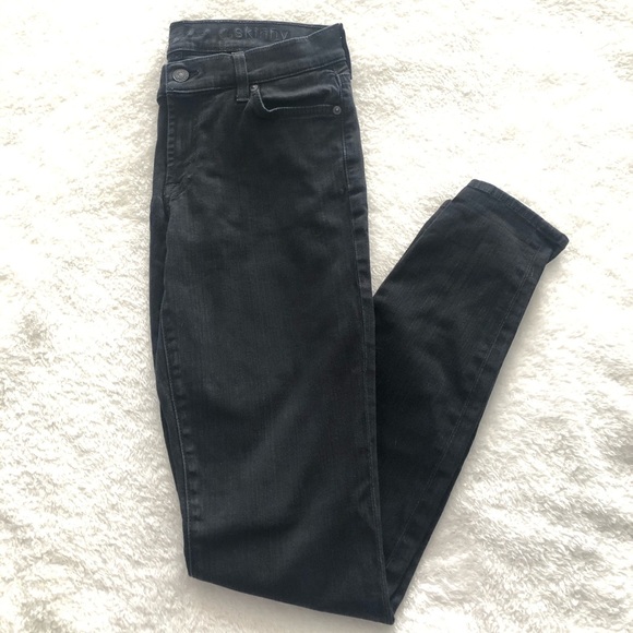 7 For All Mankind Denim - 7 For All Mankind Black The Skinny Jeans size 27